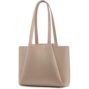 Vintage-Style Top Handle Shoulder Bag,Faux Leather Small Purse for Women with Zipper - 1 of 4