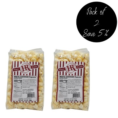 HR Poppin' Snacks 3.5 oz White Cheddar Popcorn - Pack of 2