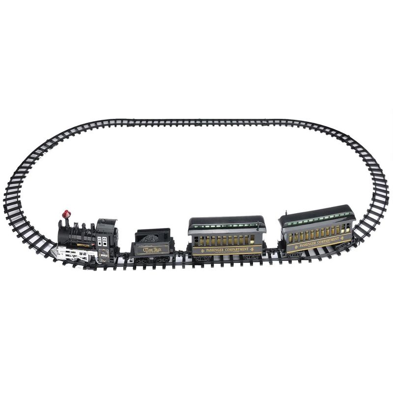 Northlight 14-Piece Battery Operated Lighted and Animated Classic Train Set with Sound 10.5", 2 of 5