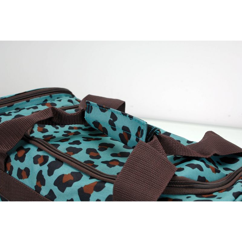 Rockland 31L Duffel Bag - Blue Leopard Print, 4 of 5