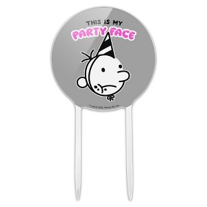 This is My Party Face Acrylic Cake Topper Party Decoration for Wedding Anniversary Birthday Graduation - 1 of 4