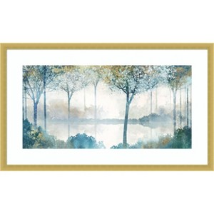 Amanti Art Blue Forest Lookout II   by Ken Roko Wood Framed Wall Art Print - 1 of 4