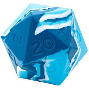 Gate Keeper Games Battle Ball Random Encounter 58mm D20 - Blue White Swirl RPG - 1 of 4