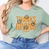 S.W.Smiley Thanksgiving Distressed - Women's Short Sleeve Graphic T-Shirt - 3 of 4