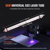 VEVOR 90W CO2 Laser Tube, 49.2 in (1250 mm) Length, 3.1 in (80 mm) Dia Borosilicate Glass Laser Cutter Tube with Metal Head, 10,000hr Wires - 4 of 4