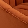 SEYNAR Modern Glam Velvet Upholstered Round 360 Degree Swivel Accent Barrel Chair Set of 2 - 4 of 4