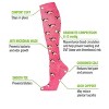 Memoi Women's Pretty Pups Bamboo Blend 8-15mmHg Graduated Compression Socks Pink 9-11 - 3 of 4