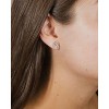 SHINE by Sterling Forever Sterling Silver Wave Studs - 2 of 3