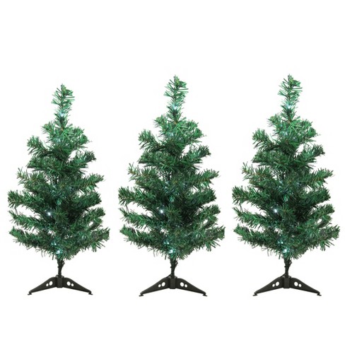 Small outdoor deals artificial christmas trees