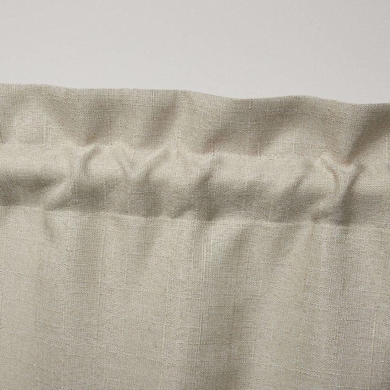 Exclusive Home Loha Light Filtering Rod Pocket Scalloped Valance, 2 of 3