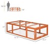 Akoasm Large Wooden Rabbit Hutch & Shelter With Lockable Door,Enclosure Run For Small Animal Outdoor-Natural - 2 of 4