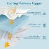 Dyonery 3 Inch Gel Memory Foam Mattress Topper, Cooling Bed Topper with Removable Cover - 2 of 4