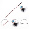Unique Bargains Convenient Eyes Pattern Cat Playing Rod Blue 1 Pc - 3 of 3