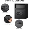 Drop Box Deposit Safe 1.9 Cu Ft Heavy Duty Drop Safe for Business With Digital Keypad, Depository for Money With Drop Slot, 11.7"D x 13.4"W x 9.8"H - 3 of 4