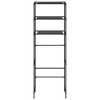 vidaXL 3-Tier Storage Rack over Toilet Black 20.9 in.x11 in.x66.5 in. - 3 of 4