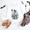 Simply Sage Market Women's Graphic Sweatshirt I'm A Haunt Mess - 3 of 4