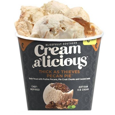 Creamalicious Thick As Thieves Pecan Pie Ice Cream - 16oz : Target