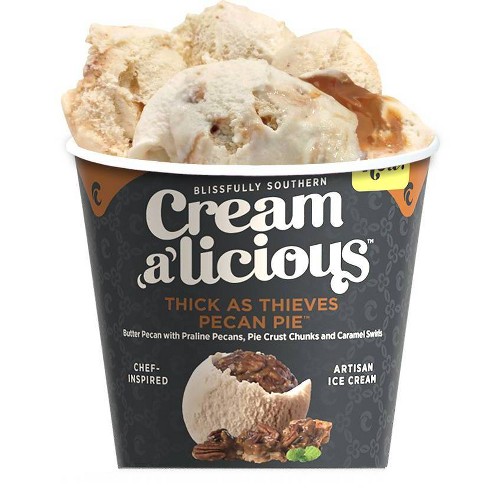 Creamalicious Thick As Thieves Pecan Pie Ice Cream - 16oz - image 1 of 4