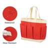 Unique Bargains 600D Oxford Waterproof Garden Tool Organizer Storage Carrier Bag 11.22" x 5.12" x 11.02" - 4 of 4