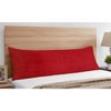 Sweet Jojo Designs Body Pillow Cover (Pillow Not Included) 54in.x20in. Corduroy Burgundy Red - 2 of 4