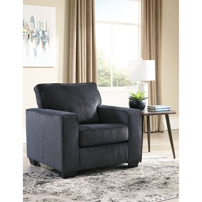 Contemporary Slate Gray 38" Chenille Upholstered Armchair