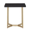 Karianne Black and Gold Metal Base End Table Black/Gold - Inspire Q - 3 of 4
