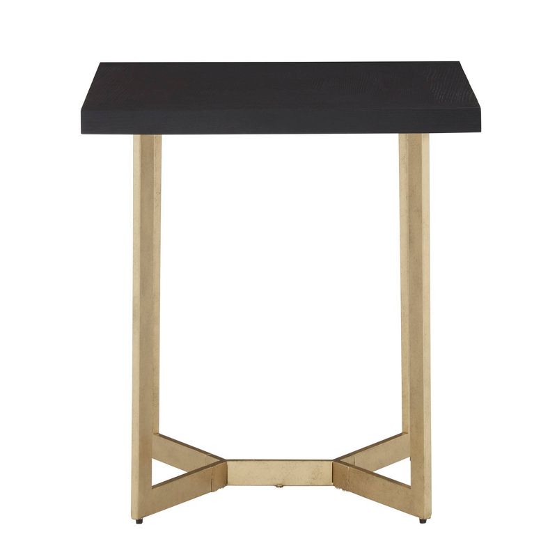 Karianne Black and Gold Metal Base End Table Black/Gold - Inspire Q, 4 of 7