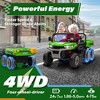 24V 2 Seater Ride on Car Dump Truck, 4WD Powerful Kids UTV w/2.4G Remote, 3 Adjustable Speed, Bluetooth Music, Spring Suspension - 4 of 4