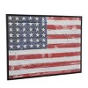 Wood American Flag Wall Decor with Black Frame Red - The Novogratz: Indoor Patriotic Art, 35.5" x 47.2" - 4 of 4
