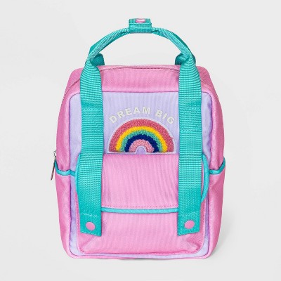 teal pink backpack