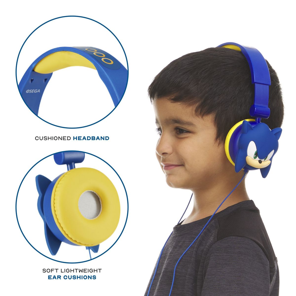 Sonic the Hedgehog Molded Headphones for kids - thumbnail 2