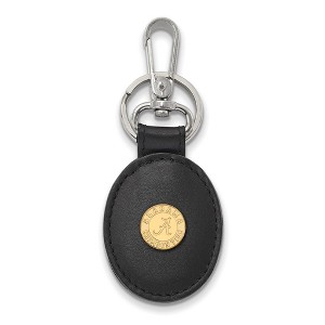 Black Bow Jewelry 14k Yellow Gold Plated Sterling Silver Alabama Crimson Tide NCAA Key Chain - 1 of 3