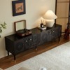 LOVSON 70.8'' Mid-Century TV Stand,with 4 Drawer Media Console, Wooden Entertainment Center for 55+ Inch TVs, for Living Room, Bedroom, Black - 4 of 4