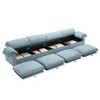 NicBex Couches for Living Room Cloud Couch Extra Large and Long 3 Seater Sofa Modern Velvet Upholstered Sofa With Comfy Seat and Back Support - 4 of 4