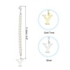 Unique Bargains Identification Handle Letter Charm Accessories Gold & Silver Tone 2 Pcs - 2 of 4