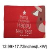 Unique Bargains Christmas Place Mats Star Reindeer "Merry Christmas" Linen Red White 13"x17.7" 2 Pcs - 3 of 4