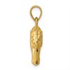Black Bow Jewelry 14k Yellow Gold Polished 3D Elephant Pendant - 2 of 4