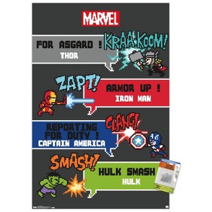 Trends International Marvel Comics - Avengers - 8 Bit Unframed Wall Poster Prints - 1 of 4