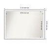 Amanti Art Maya Non-Beveled Framed Bathroom Vanity Wall Mirror - 3 of 4