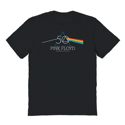 Pink Floyd Men's 50Th Prism Logo Short Sleeve Graphic Cotton T-Shirt