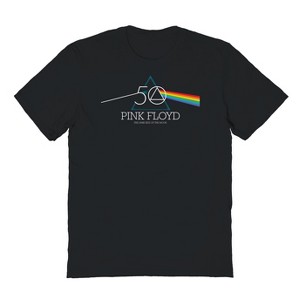 Pink Floyd Men's 50Th Prism Logo Short Sleeve Graphic Cotton T-Shirt - 1 of 1