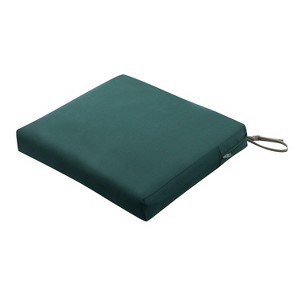 21" x 19" x 3" Ravenna Water-Resistant Patio Seat Cushion Mallard Green - Classic Accessories - 1 of 4