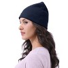 Soft Fleece Watch Cap Winter Warm Cozy Skull Hat, Black - Solaris - 3 of 4