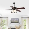 Kristos 3 Light 52" Ceiling Fan - CLF1024 - Black - Safavieh - 4 of 4