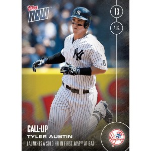Topps MLB Topps NOW Card 436 NY Yankees Tyler Austin Call-Up Trading Card - 1 of 2