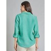 Jones New York Roll-Tab Button-Front Blouse - 3 of 3