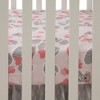 Lambs & Ivy Calypso Cotton Fitted Crib Sheet - Pink, Gray, White, Animals - 2 of 4