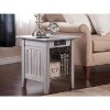 AFI Furnishings Nantucket End Table with Charging Station in Driftwood - 3 of 4