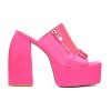 Fashion To Figure Women's Icelynn Platform Heel Slide - Wide Width - 2 of 4