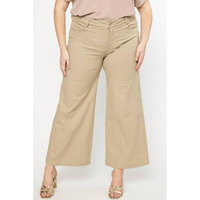 Women's Wide Leg Pants - Plus - entro